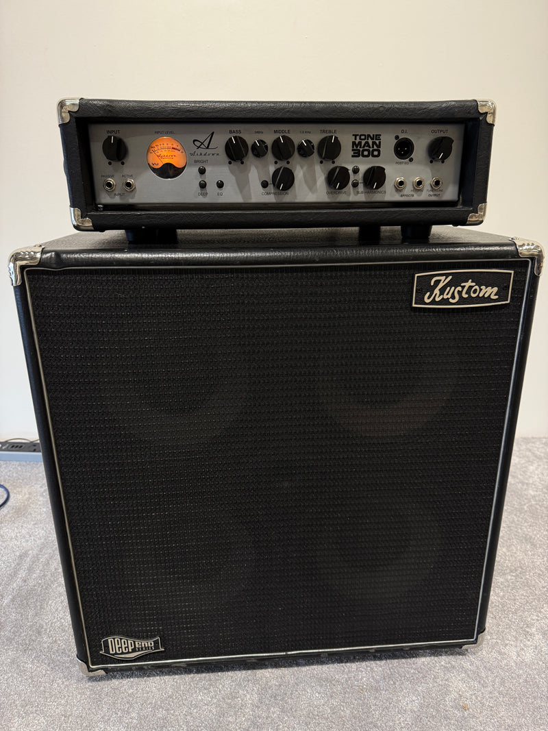 Ashdown Toneman 300 Bass Guitar Amp Head & Kustom Deepend 4x10 Cab - Image 1