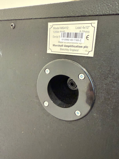 Marshall MG100R CD Head with 4x12 Marshall MG412 Lead Cab