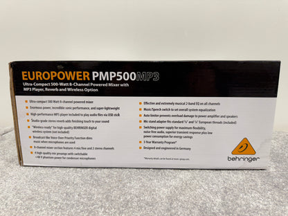 Behringer Europower PMP500 MP3 - 500 Watt Powered Mixer