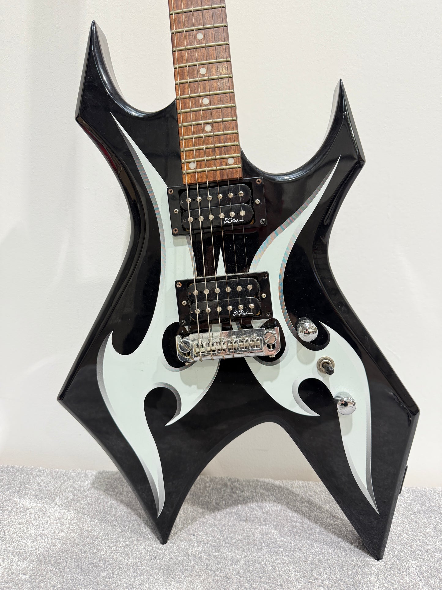 BC Rich Warlock Metal Electric Guitar with New Strap, Strings and Softcase