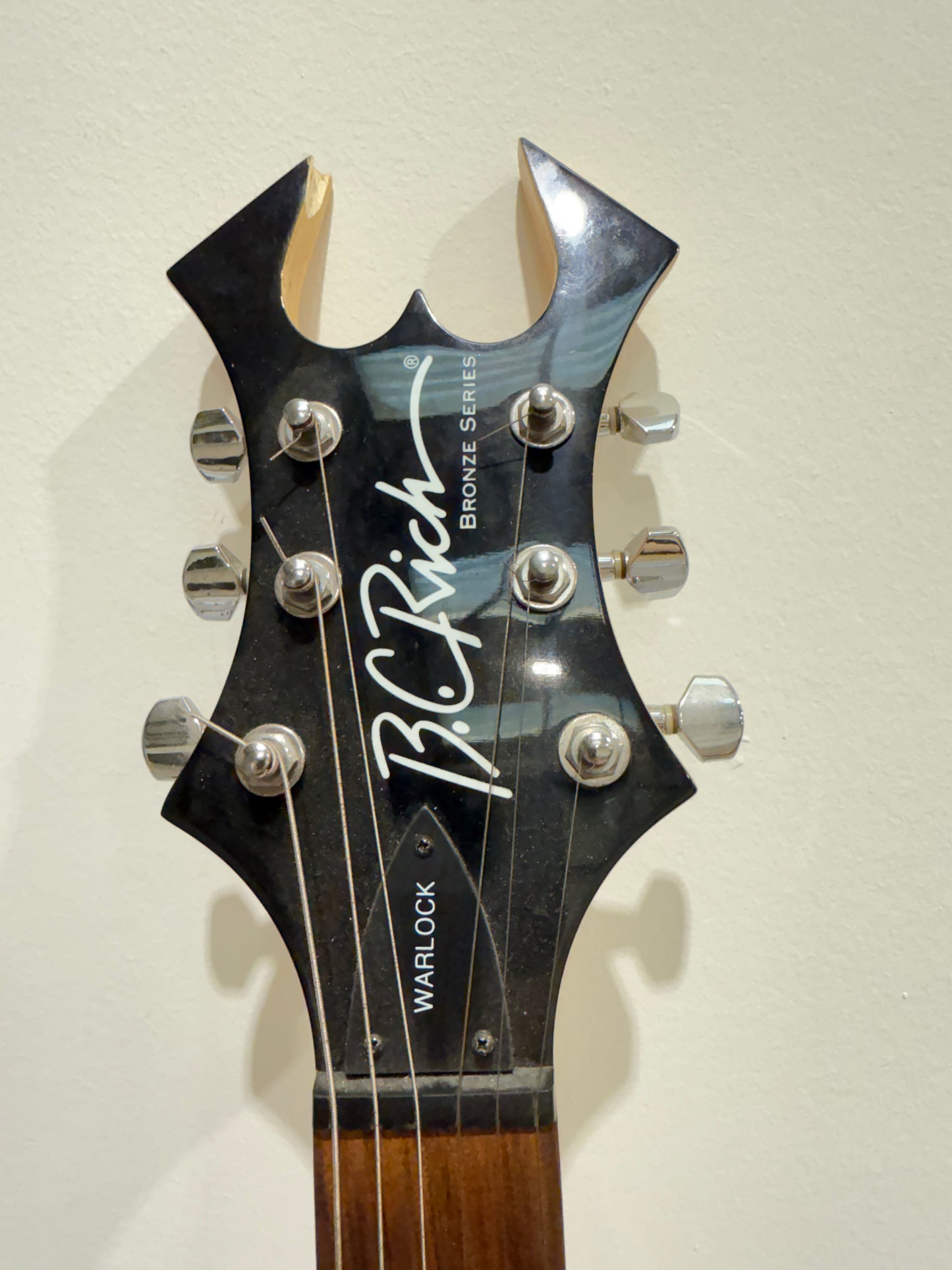 BC Rich Warlock Metal Electric Guitar with New Strap, Strings and Softcase