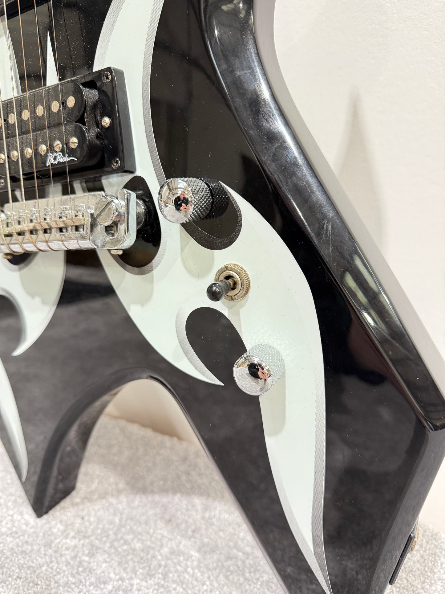 BC Rich Warlock Metal Electric Guitar with New Strap, Strings and Softcase