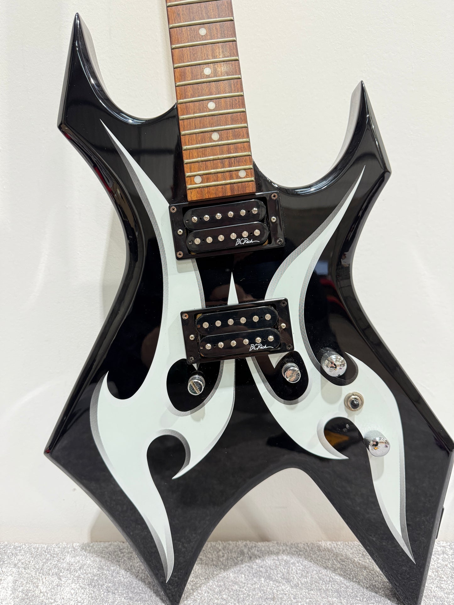 BC Rich Warlock Metal Electric Guitar with New Strap, Strings and Softcase