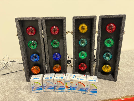 SoundLAB G005FB Disco Lights / Stage Lights Set with Spare Bulbs