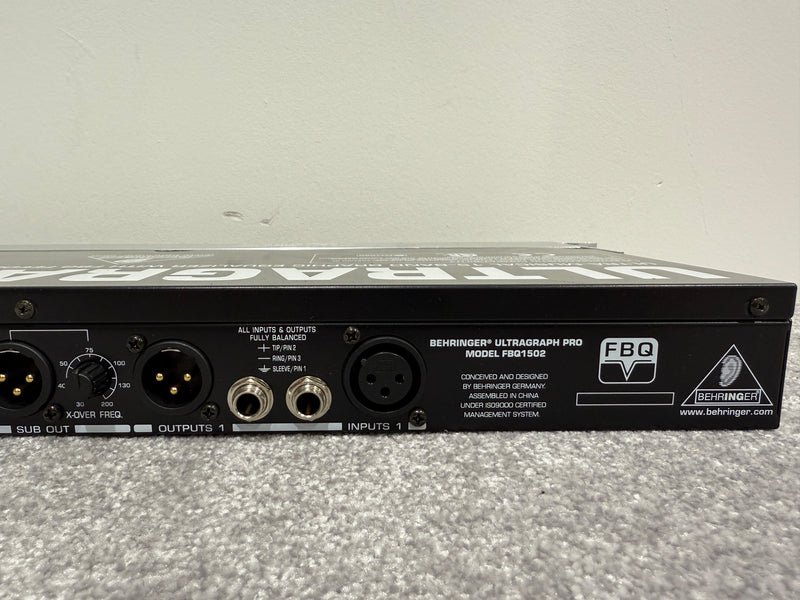 Behringer Ultragraph Pro - Graphic Equaliser (Rack Mountable) - Image 7