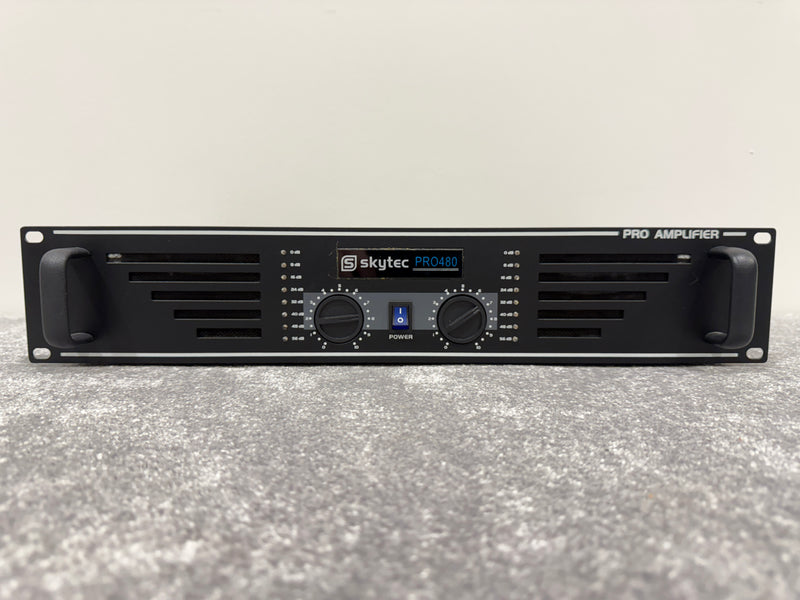 Skytec Pro-480 Stereo Power Rack Mounted Amplifier - Black - Image 5