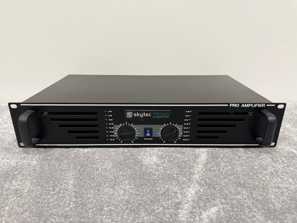 Skytec Pro-480 Stereo Power Rack Mounted Amplifier - Black
