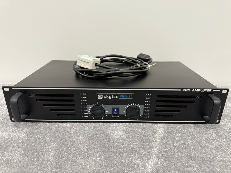 Skytec Pro-480 Stereo Power Rack Mounted Amplifier - Black - Image 3