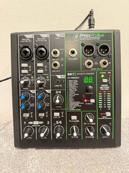 Mackie ProFX6v3 6-Channel Professional Effects Mixer with USB
