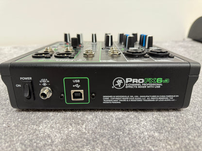 Mackie ProFX6v3 6-Channel Professional Effects Mixer with USB
