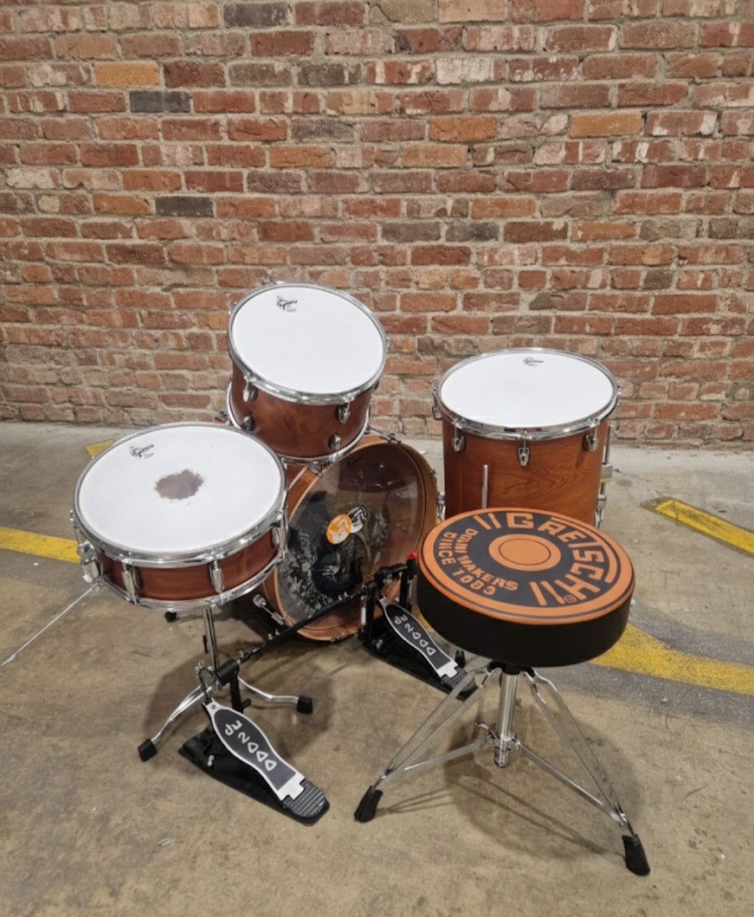 Gretsch Catalina 20” 4 Piece Drum Kit (BY REMO) - Compact Design - Excellent w/ Soft Case for each drum