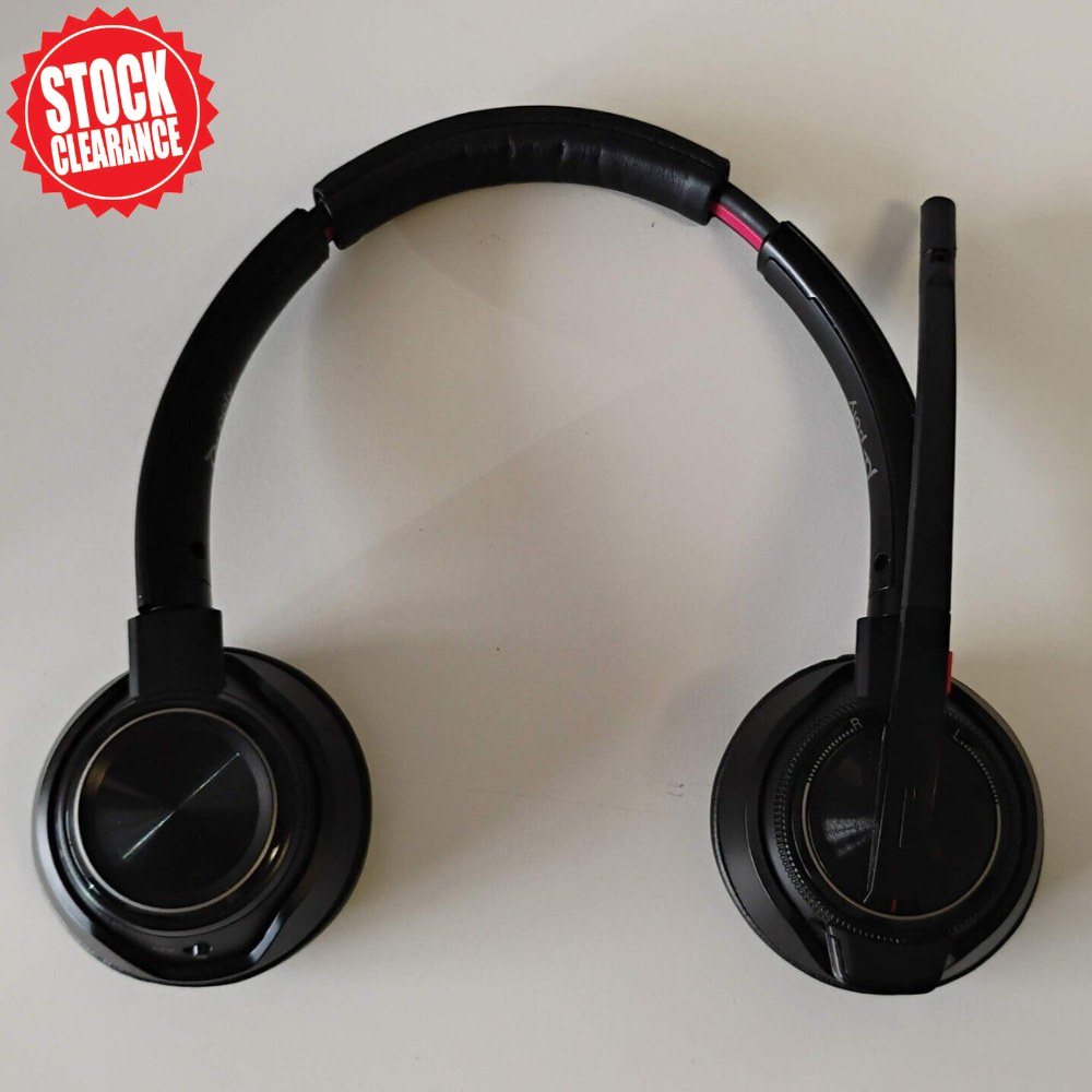 Plantronics Poly Savi W8220 – Wireless Headset System – Very Good w/ Charging Dock