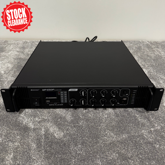 Omnitronic Mp-650p Mixer - 6 Channels, USB Interface - Excellent w/ Manuals & Remote Control