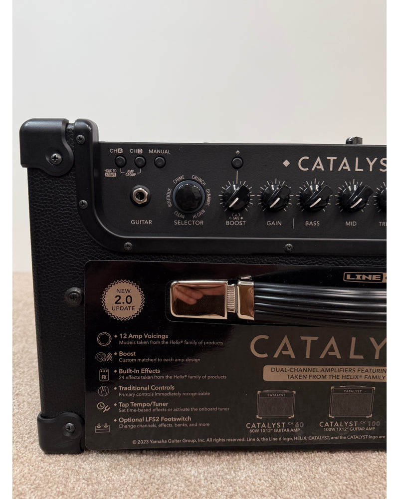 Line Catalyst 60 - Guitar Amplifier - Black - Like New w/ Original Box, Cables, Power Supply - image 6