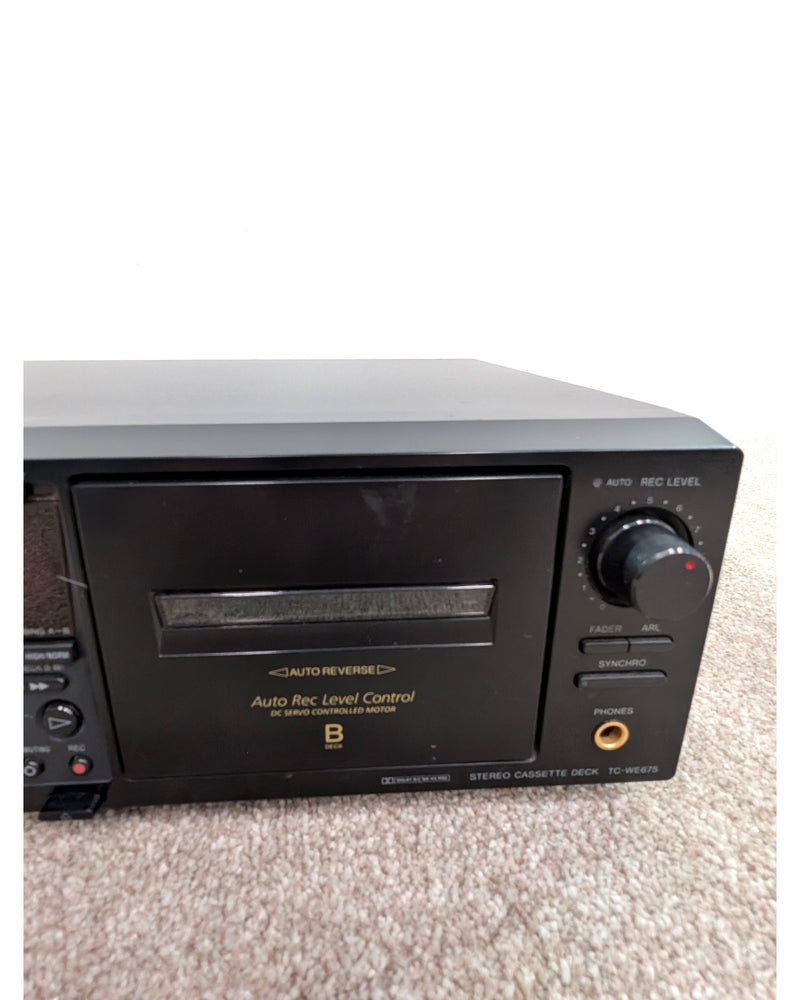 Sony TC-WE675 - Cassette Deck - Black - Spares or Repair - image 4