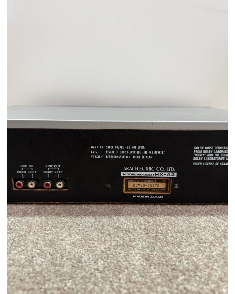 Akai HX-A3 - Cassette Deck - Silver - Fair - image 9