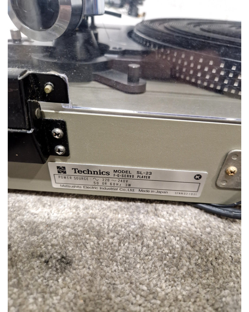 Technics SL-23 - Turntable - Silver/Grey - Refurbished w/ Manuals - Image 12