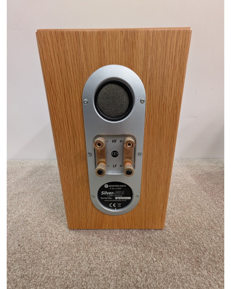 Monitor Audio Silver RS1 - Hi-Fi Speakers - Natural Oak - Like New w/ Original Box & Manuals - image 8