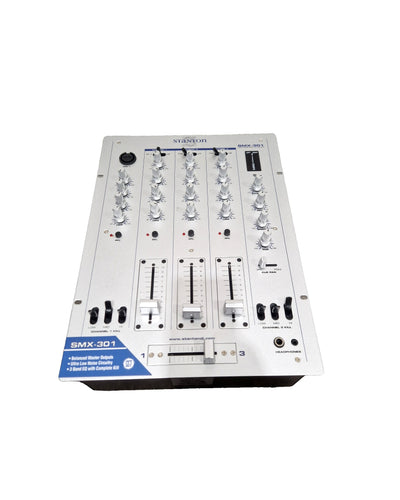 Stanton SMX-301 - DJ Mixer - White/Silver - Excellent w/ Original Box & Power Supply