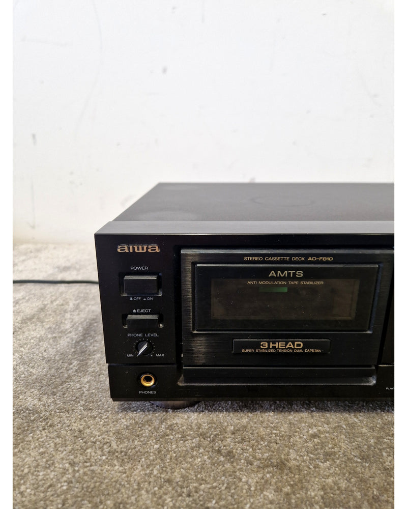 Aiwa AD-F810 - Cassette Deck - Black - Excellent - Image 3