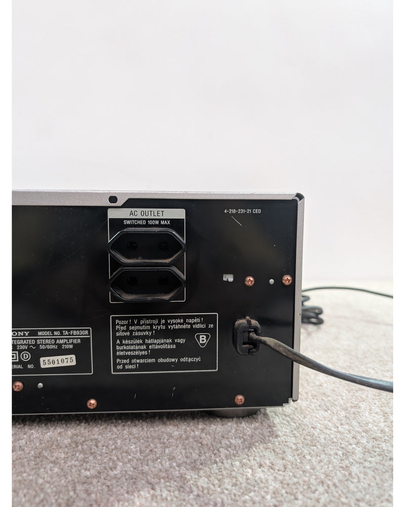 Sony TA-FB930R - Hi-Fi Amplifier - Silver - Fair - image 10
