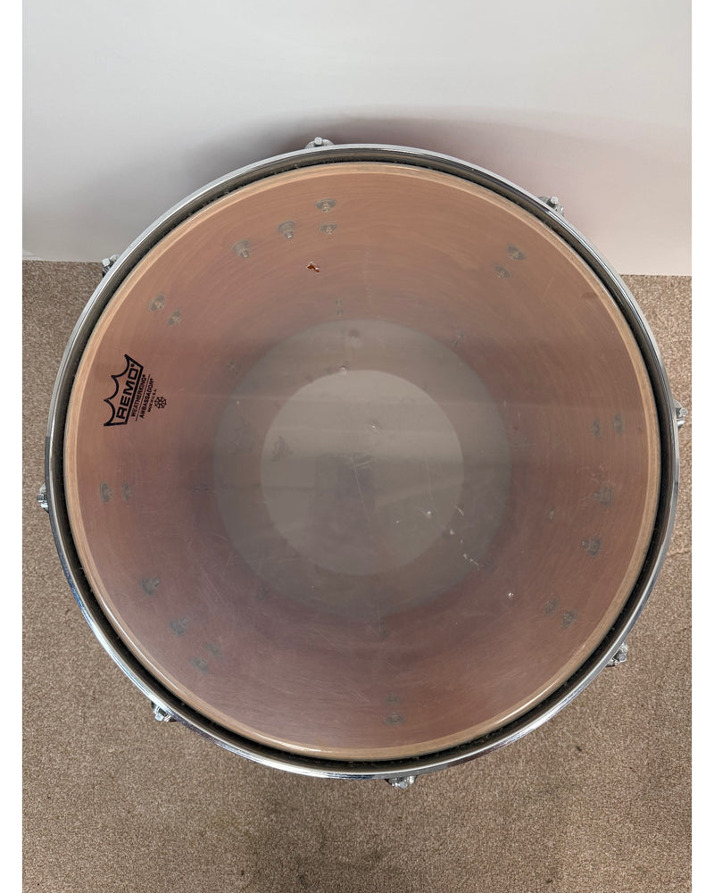 Yamaha Beech Custom Floor Tom 1990s - Acoustic Drum - Cherry - Fair w/ legs - image 6