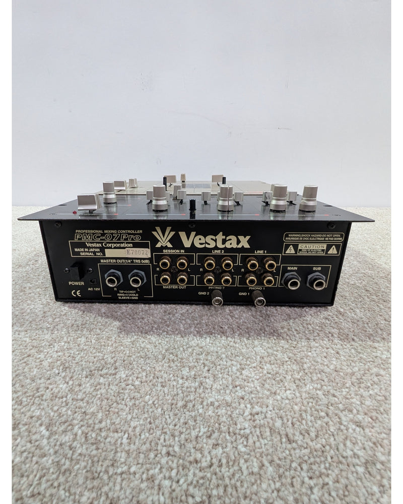 Vestax PMC-07Pro - DJ Equipment - Silver/Black - Good w/ Power Supply - image 13