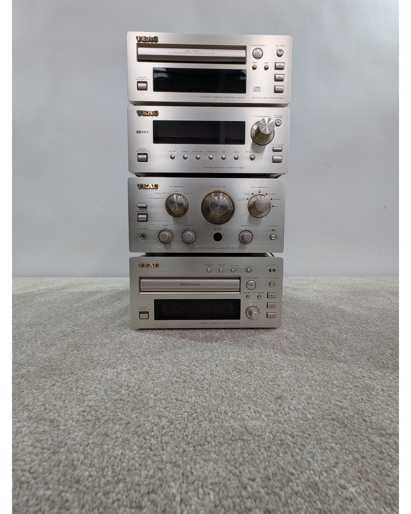 TEAC H300 System (CD, Amplifier, Tuner, Cassette Deck) - Media Player - Silver - Very Good w/ Original Box - image 2