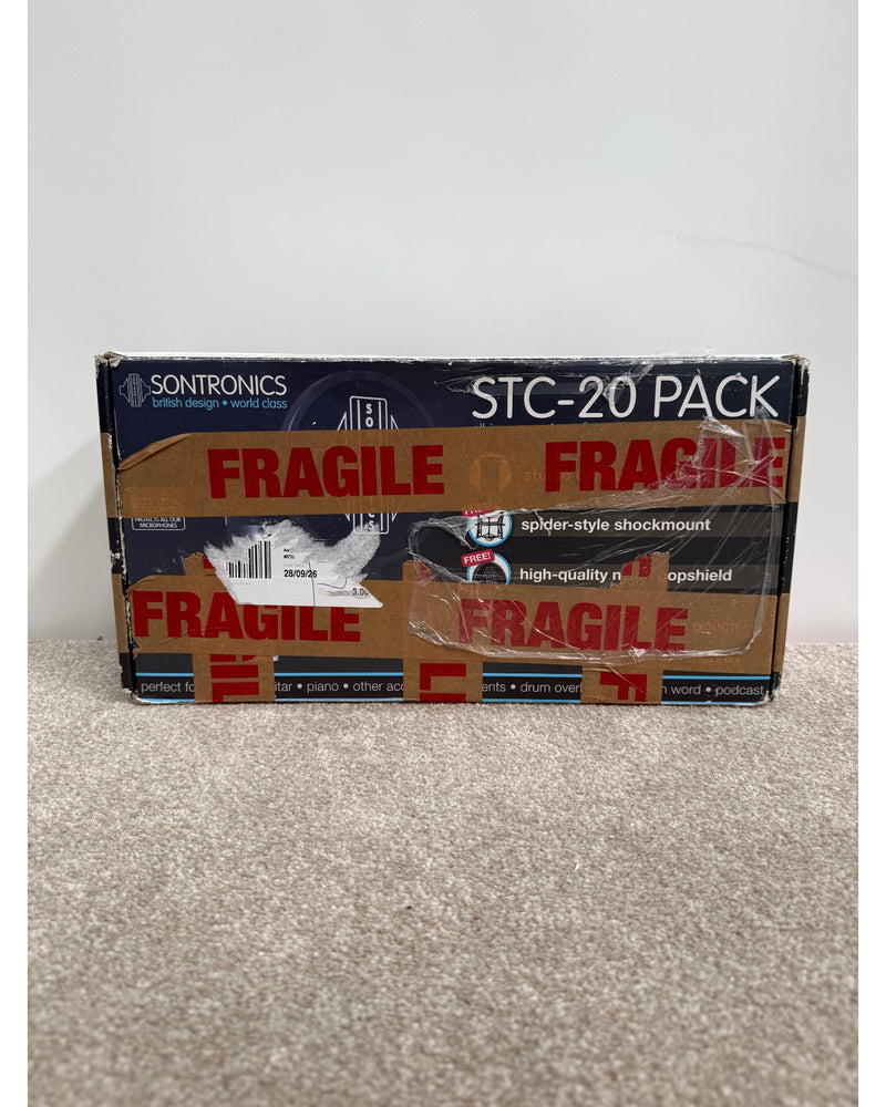Sontronics STC-20 - Condenser Microphone - Black - Excellent w/ Soft Case, Original Box, Shock Mount + Pop Shield - image 7