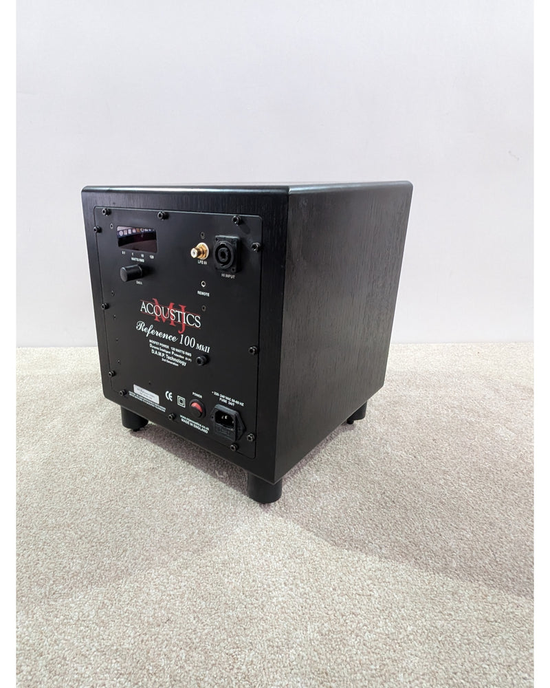 MJ Acoustics Reference 100 MkII - Subwoofer - Black Woodgrain - Very Good - image 4