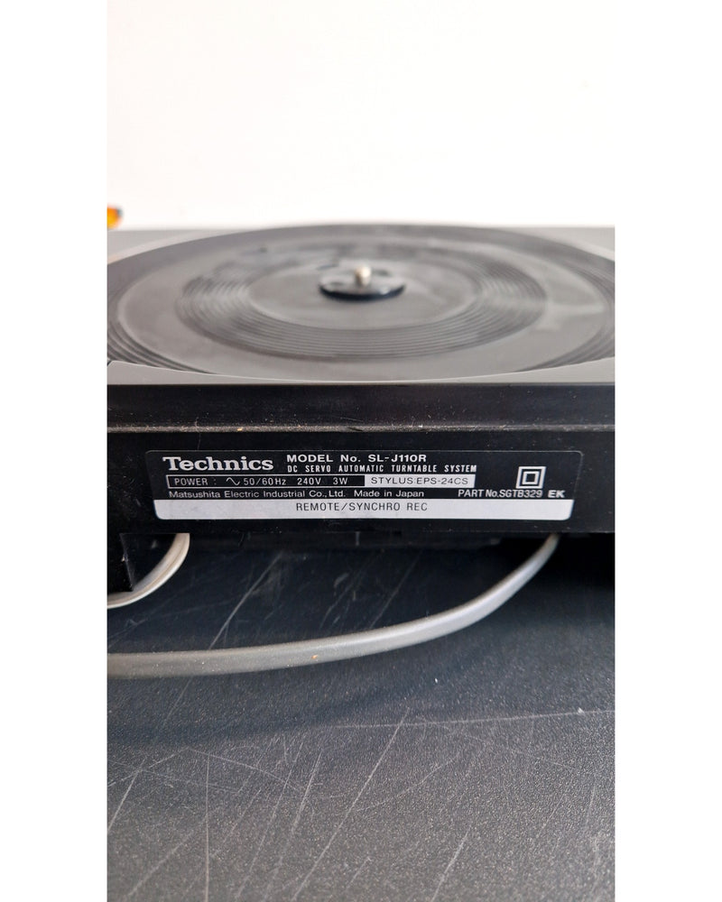 Technics SL-J110R - Turntable - Black - Spares or Repair - Image 4