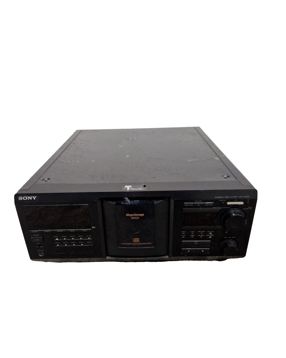 Sony CDP-CX450 CD Player - Black CD Player - 400 Disc Capacity - Spares or Repair
