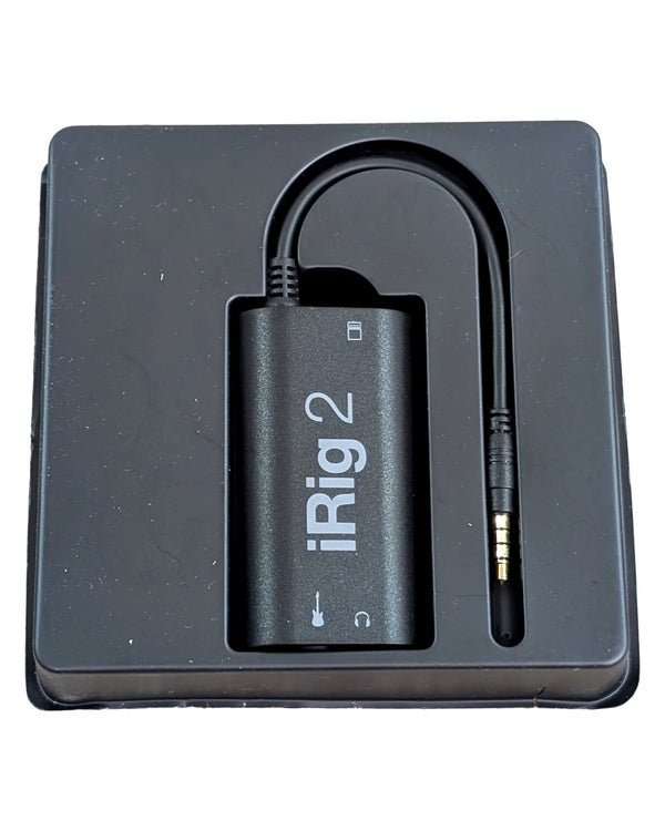 IK Multimedia iRig 2 - Audio Interface - Black - Excellent w/ Original Box & Manuals