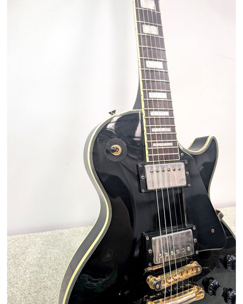 Burny Les Paul Custom  - MIC 2000s - Electric Guitar - Black - Good - image 11