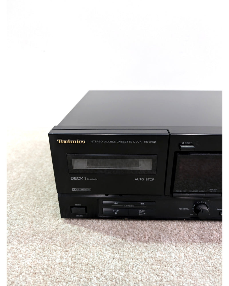 Technics RS-X102 - Cassette Deck - Black - Good w/ Original Box & Manuals - image 4