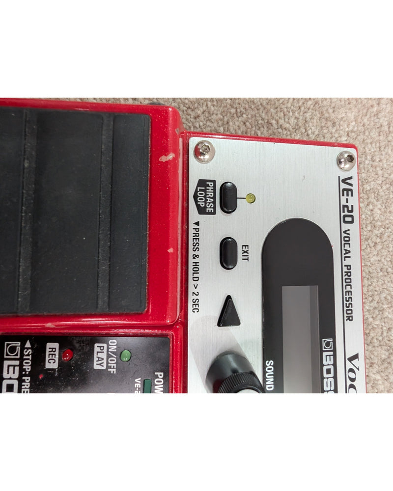 Boss VE-20 Vocal Performer - Multi-Effects Pedal - Red/Silver - Good - image 12