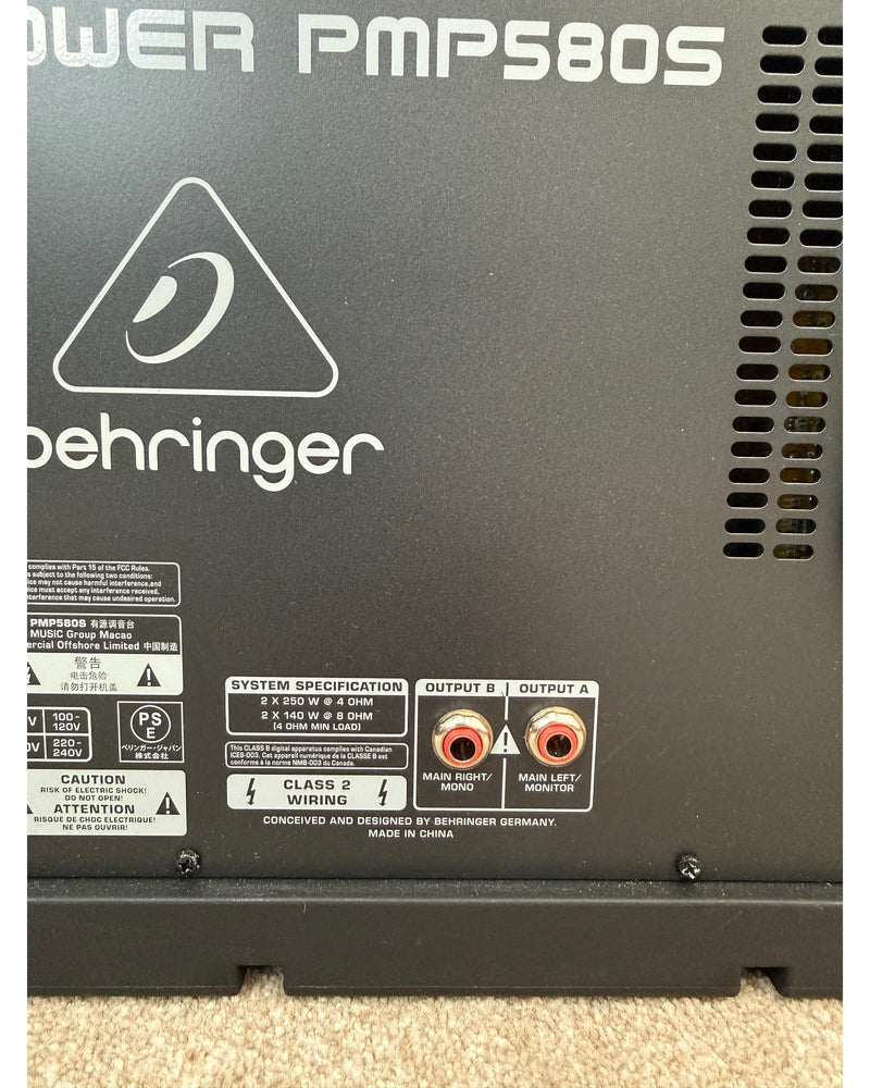 Behringer PMP580S - Mixer - Very Good w/ Original Box & Manuals - image 9