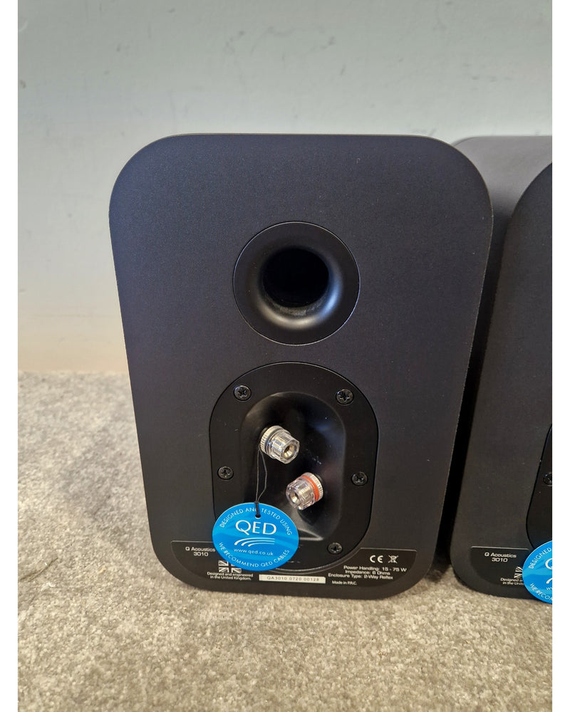 Q Acoustics 3010 HI-FI Speaker Pair - Black HI-FI Speakers - Compact Design - Excellent w/ & tags - Image 5