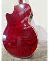 Washburn EA18TR Electro-Acoustic Guitar Red - Cutaway Design - Excellent - Photo 3