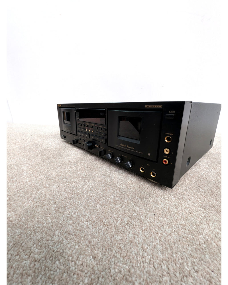 TEAC W-6000R - Cassette Deck - Black - Very Good w/ Remote Controller - image 2