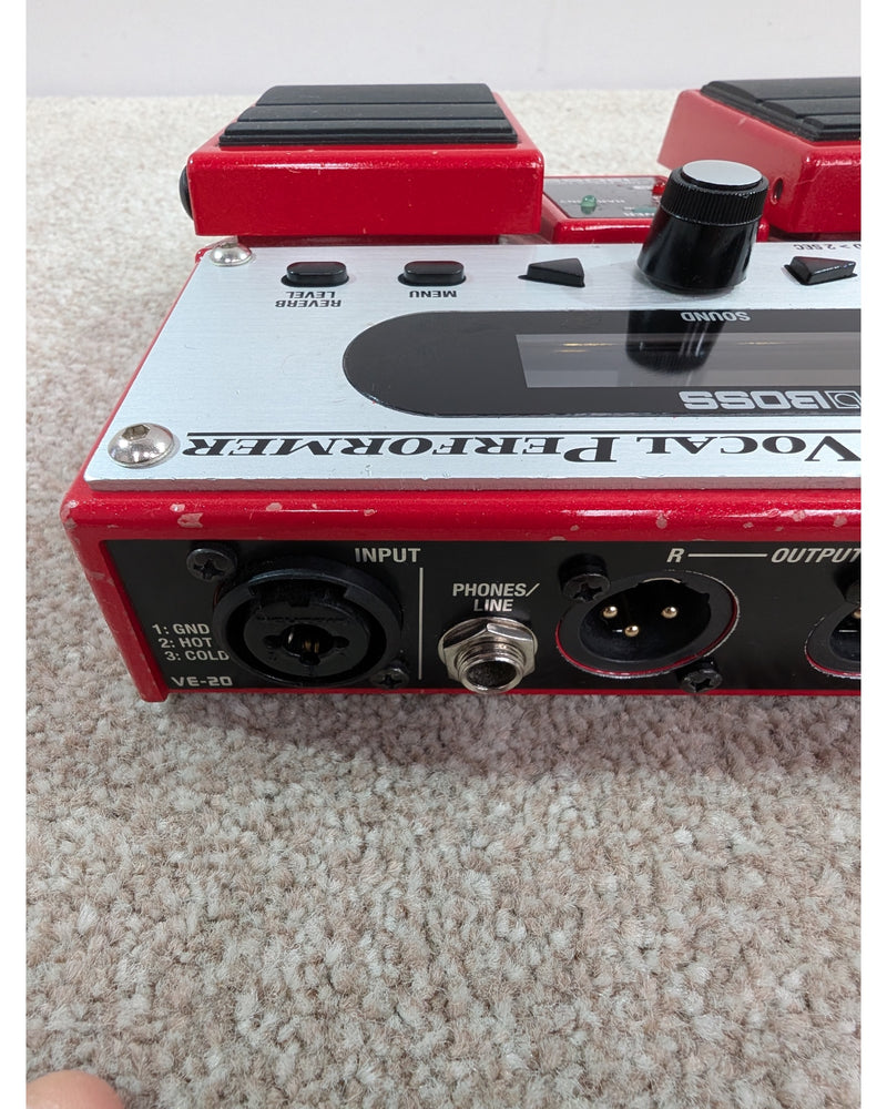 Boss VE-20 Vocal Performer - Multi-Effects Pedal - Red/Silver - Good - image 10