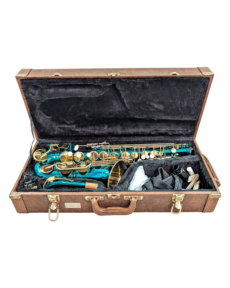 Elkhart 300 Series - Saxophone - Teal/Gold - Very Good - image 1