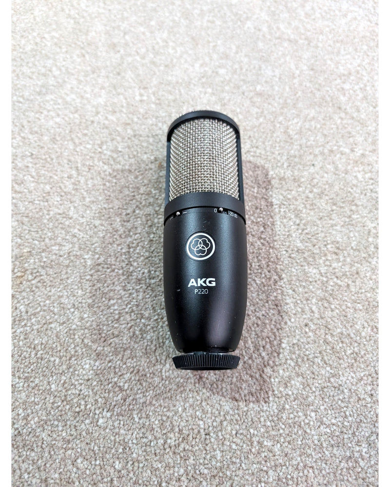 AKG P220 - Condenser Microphone - Black/Silver - Very Good w/ Hard Case & Shock Mount - image 2