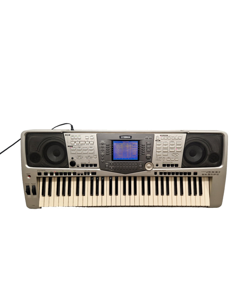Yamaha PSR-2000 - Digital Keyboard - Silver/Gray - Very Good w/ stands - Image 1
