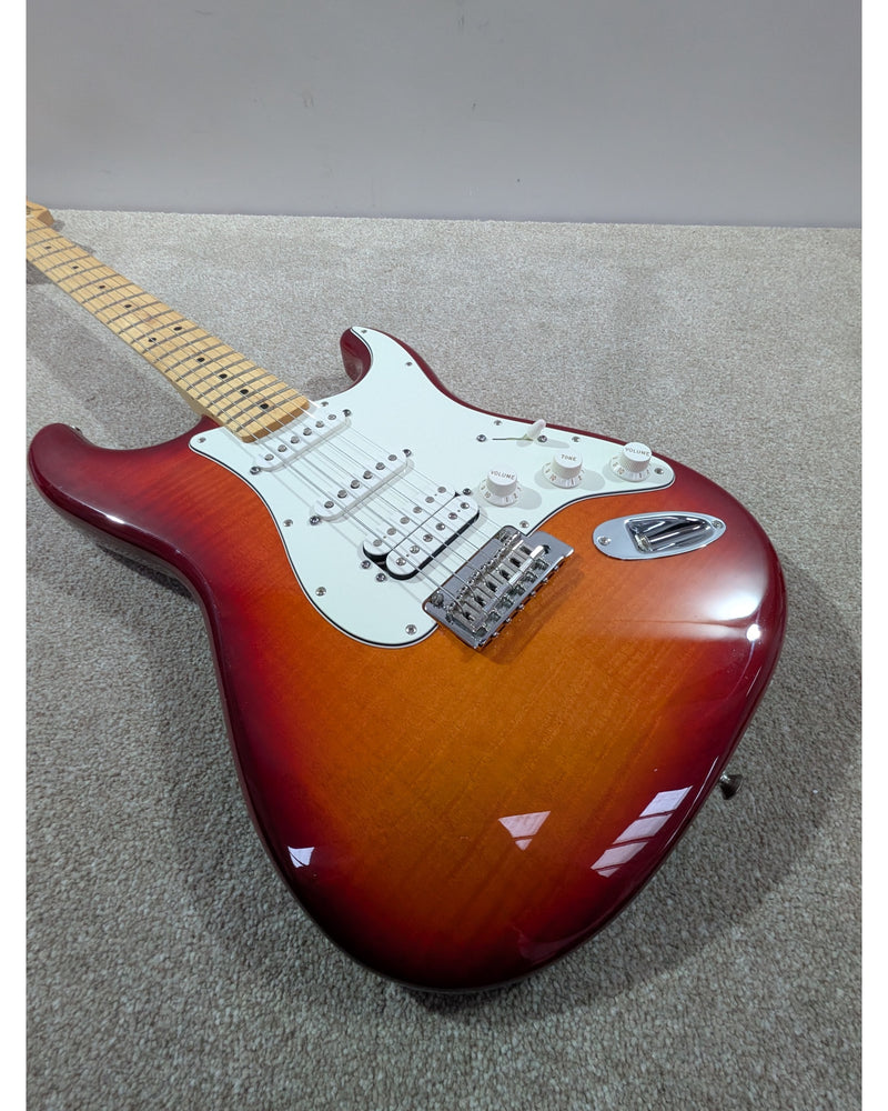 Fender Standard Stratocaster HSS Plus Top - Electric Guitar - Cherry Sunburst - Excellent w/ Hard Case - image 9