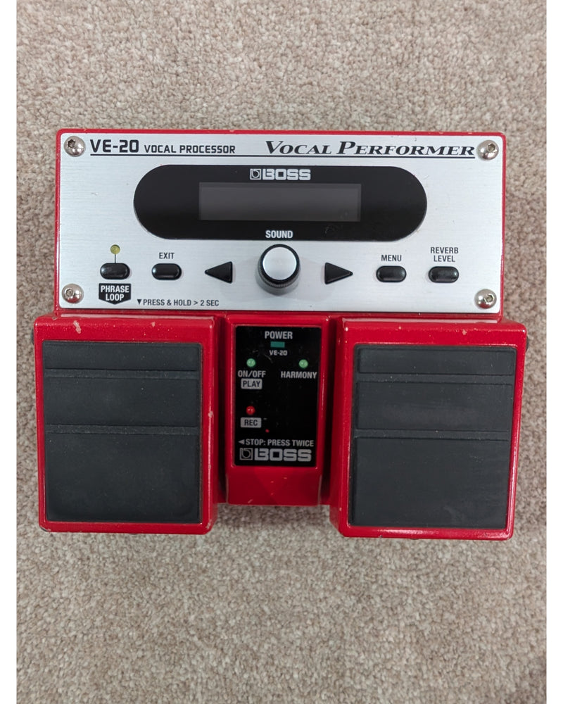 Boss VE-20 Vocal Performer - Multi-Effects Pedal - Red/Silver - Good - image 5