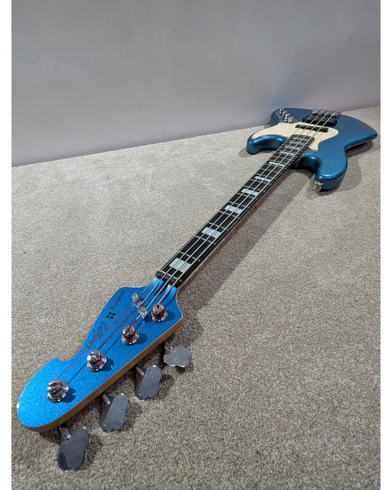 Sandberg California TM4 - Bass Guitar - Metallic Blue - Excellent w/ Soft Case - image 17