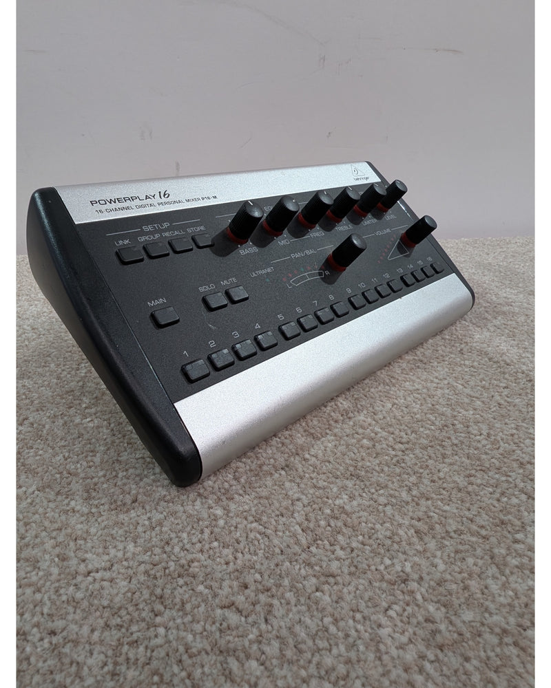 Behringer Powerplay P16-M - Mixer - Silver/Black - Good w/ Power Supply - image 2