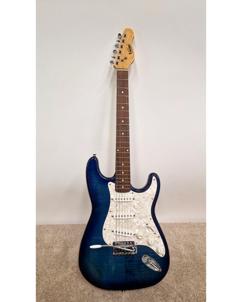 Vintage V6 - Electric Guitar - Blue - Excellent w/ Soft Case - image 4