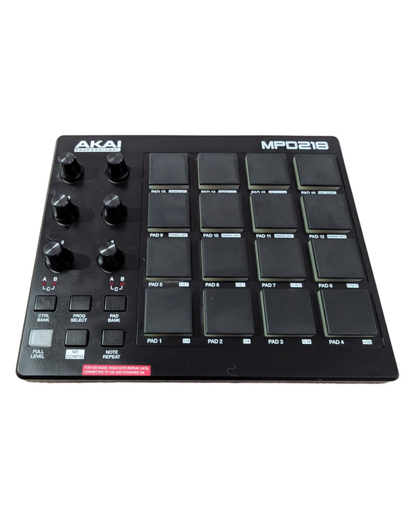 Akai Pro MPD218 - MIDI Controller - Very Good w/ Original Box & Manuals